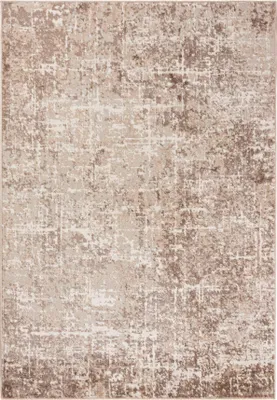 A flat lay of a rug with an abstract pattern.