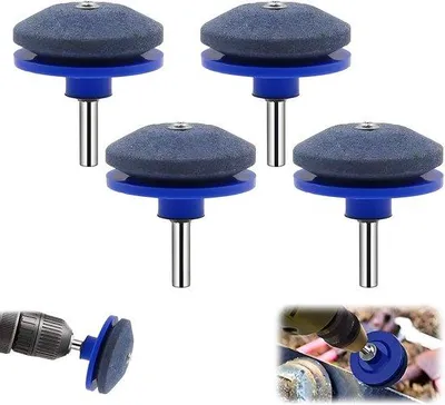 Image de Aiguiseur pour lames de tondeuse émoussées (bleu, lot de 4)