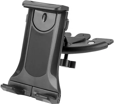 Obrázek produktu pro Univerzální držák na mobilní telefon – držák do auta do CD slotu – černý – ABS – odolný – 21 x 7,5 x 12 cm