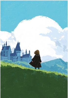 Harry Potter - bedruckt PM6111 (80 cm x 60 cm) (Blau/Grün/Schwarz)