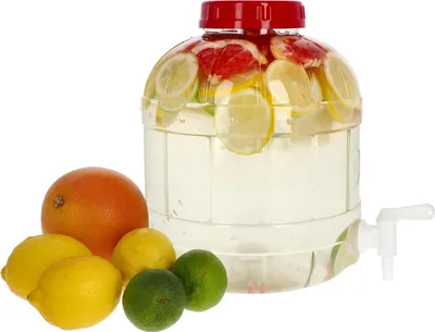 Produktbild von 8 L Kunststoff (PET) Getränkespender mit Zapfhahn Wasserspender Saftspender