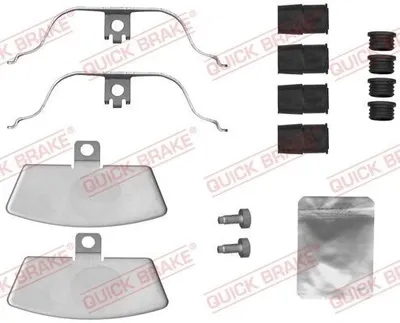 Produktbild von QUICK BRAKE 109-1880 Zubehörsatz Scheibenbremsbelag Vorne für AUDI A6 Avant (4G5, 4GD, C7) A6 Limousine (4G2, 4GC, C7) A7 Sportback (4GA, 4GF) A8