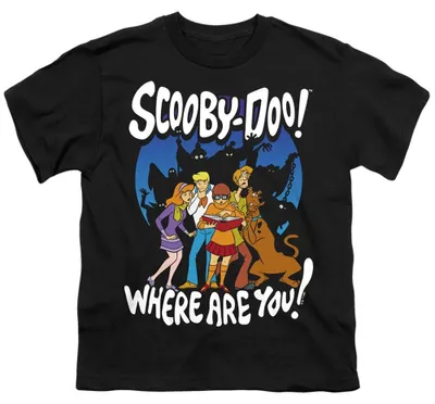 Immagine prodotto di Maglietta per bambini "Silhouettes" di Scooby Doo, modello TV36464 (taglia 104), colore nero