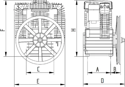 Produktbild von Aerotec SHM K50 Aggregat - 2 Zylinder - Doppelstufig - mit Nachkühler