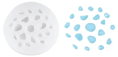 Silikonform für 20 Steine, Gießform für Beton, Gips, Marmor, DIY