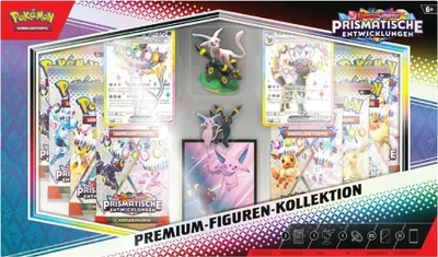 Produktbild von Pokemon Karten TCG Prismatische Entwicklungen Premium-Figuren-Kollektion (deutsch)