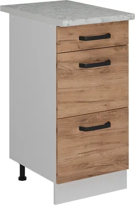 Image de Meuble cuisine Vicco R-Line Chêne de force doré 40cm PT Marbre, Model 52271