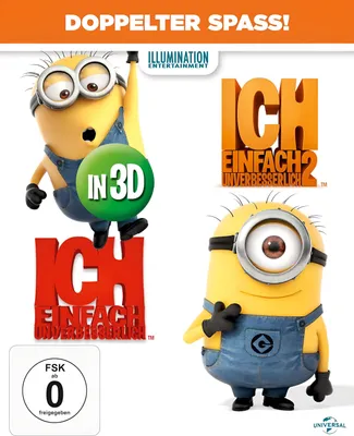 Produktbild von Ich einfach unverbesserlich 1+2 (2D/3D) [3D Blu-ray]