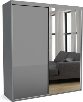 Produktbild von FURNLUX Garderobenmatte C Grau 180cm / Hauptfarbe: Grau / Abmessungen: 180 x 60 x 205 cm