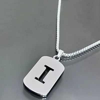Produktbild von Personalisierte Halskette mit Buchstaben I - Elegantes Uni Schmuckstück KP34032