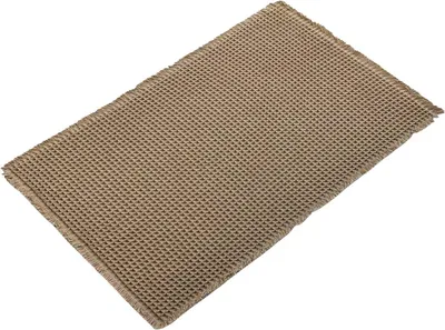 Immagine prodotto di Badmat – Tappetino da bagno a nido d'ape – 50x80 cm – Beige – Assorbente e antiscivolo – Stile boho
