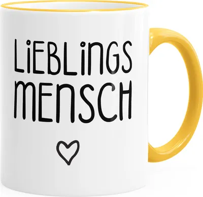 Produktbild von Kaffee-Tasse Lieblingsmensch Geschenk-Tasse Liebe Freundschaft Partner Freundin MoonWorks® unisize