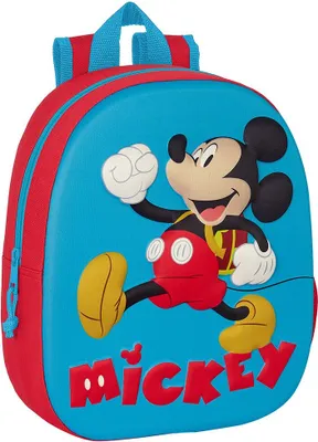 Produktbild von Safta Mickey Mouse 3d Rucksack Blau Blau One Size