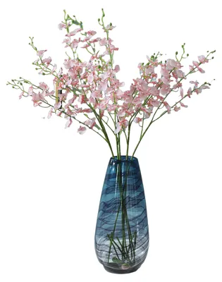Produktbild von Künstliche Phalaenopsis-Blüte mit realistischem Schmetterlingsmotiv, Orchideenzweig für hohe Vasen, Hochzeiten, Zuhause, Büro, Partys, Hoteldekoration