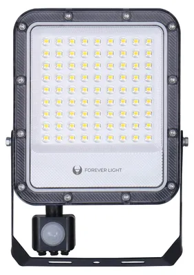 Image de Projecteur à LED PROXIM+ 50W 6500K 7500lm PIR 230V IP65 Forever Light 150lm
