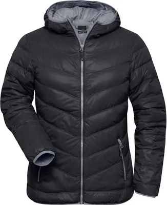 Produktbild von Ladies' Down Jacket black/grey, Gr. S