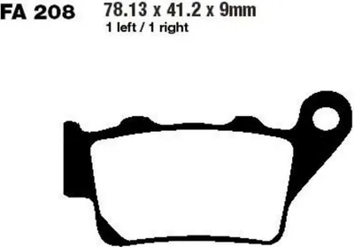 Zdjęcie produktu dla Klocki Hamulcowe Moto  Yamaha Xt 660 Z Tenere (Bez Abs) (08-14) Ktm Exc 440 (94-95) Sx 440 (94-95)