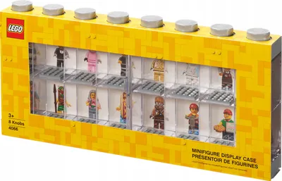 Produktbild von 4066 – LEGO – Graue Vitrine für 16 Minifiguren