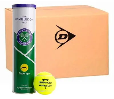 Produktbild von Dunlop Wimbledon Tennisballbox Gelb 18 x 4 Balls Gelb 18 x 4 Balls