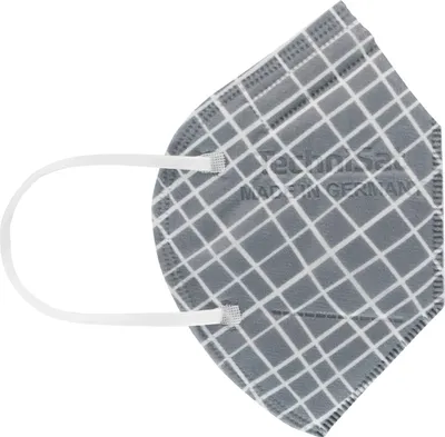 Produktbild von TechniSat TECHNIMASK 2.0 | FFP2-Maske  Germany, 15 Stück | Karo Muster