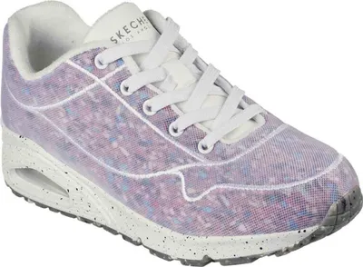 Produktbild von Skechers Damen Schnürschuhe Sportlich Gummisohle weiß