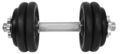 Produktbild von Lifefit® Einhändige Kurzhantel 14 kg, 30-mm-Stange/6 Scheiben