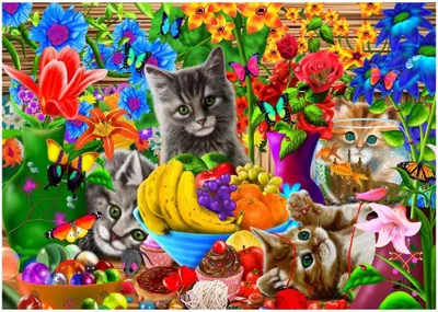 Obrázek produktu pro Puzzle Bluebird - Zábava s koťátky, 100 dílků