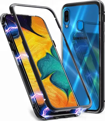 Produktbild von Samsung Galaxy A30 Magnet Bumper Schwarz-Transparent
