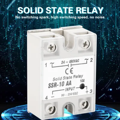 Obrázek produktu pro Polovodičové relé, polovodičové relé AC-AC, reléový modul, relé, 10A relé