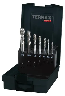 Produktbild von TERRAX RUKO Maschinengewindebohrer-Satz M DIN 371/376 35° HSSE-Co 5