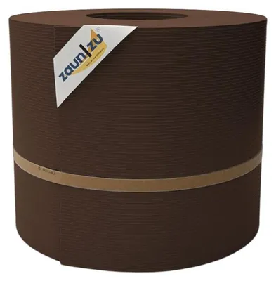 Produktbild von Sichtschutzstreifen zaun|zu RILLE MAXI 50m Rolle Blende für 24cm Gittermatten Braun 50m