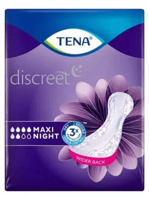 Produktbild von TENA Lady Discreet Maxi Night Inkontinenzeinlage | Packung (12 Stück)