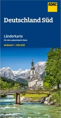 Produktbild von ADAC Länderkarte Deutschland Süd 1:500.000