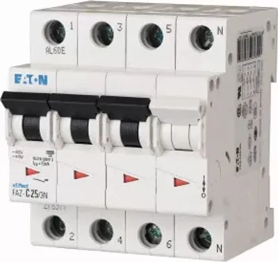 Immagine prodotto di Interruttore automatico Eaton, 3 A, 3p+N, caratteristica: C 278965