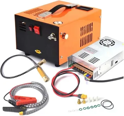Obrázek produktu pro Vzduchový kompresor PCP, vysokotlaký, přenosný design, oranžový – EU 220 V