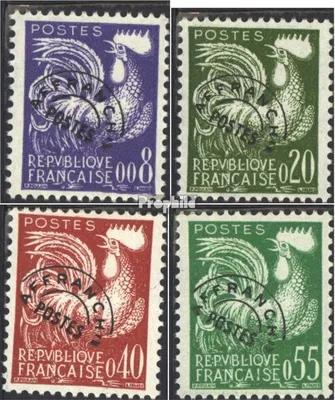 Produktbild von Briefmarken Frankreich 1960 Mi 1302-1305 (kompl.Ausg.) postfrisch Hahn