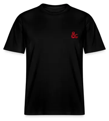 Produktbild von Spreadshirt Dungeons & Dragons Logo Als Stick-Design Relaxed Fit Uni T-Shirt, XL, Schwarz