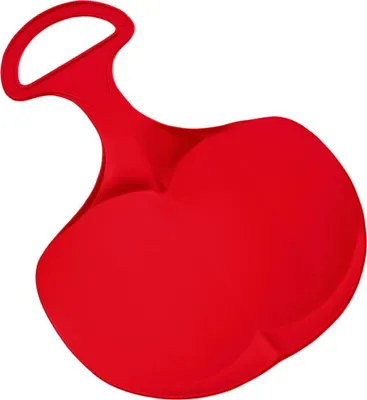 Produktbild von Poporutscher mit Griff Germany Rutschteller robuster Schneerutscher aus Kunststoff - Schneeteller für groß und klein standard-rot