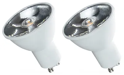 Produktbild von Spectrum GU10 LED Spot Lampe 6W 430lm 3000K Warmweiß 230V 2 Stück