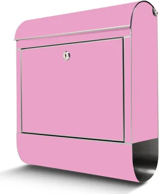 Produktbild von Edelstahl Briefkasten mit Zeitungsfach Rose großer Design Postkasten rostfrei, A4 Einwurf [BKGE2-0014]