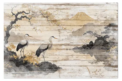 Immagine prodotto di LUMASOUL Quadri su tela con motivi natura, quadri da parete cornice in legno, quadri 90x60cm paesaggio giapponese