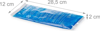 Produktbild von Relaxdays Kühlpads Gel im 8er Set, Erste Hilfe, wiederverwendbar, 3 Größen, Kalt-Warm Mehrfachkompressen Sport, blau