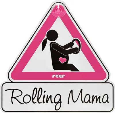 Produktbild von reer MommyLine - Autoschild für Schwangere 88014