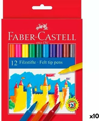 Produktbild von Farbmarker Faber-Castell Set auf 12 Stück Assorti | 10 Stück