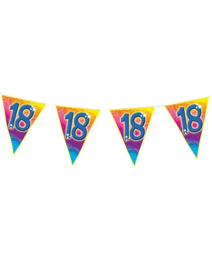 Immagine prodotto di Ghirlanda di bandiere 5 m 10 bandiere 18 anni