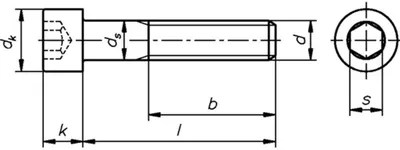 Produktbild von Dresselhaus WGR 0300, Schraubensatz, Verzinkter Stahl, M4, Rundkopf, DIN EN ISO 4762, 55 mm
