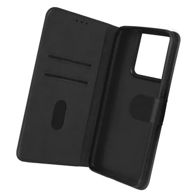 Zdjęcie produktu dla Avizar, skórzane etui z funkcją podstawki dla Oppo Reno 8 5G, czarne