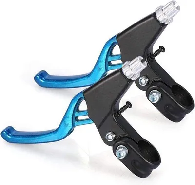Produktbild von Famanu Fahrradbremshebel, 1 Paar, Aluminiumlegierung, rot, blau, schwarz, silber