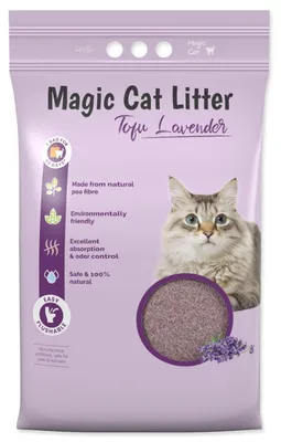 Obrázek produktu pro Kočkolit Magic Litter Tofu levandule 5,4kg/ 12l