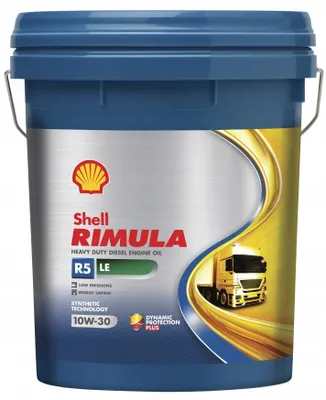 Produktbild von 20 Liter SHELL 10W-30 Rimula R5 LE CATERPILLAR ECF-2 CATERPILLAR ECF-3 DQC III-18 LA CUMMINS CES 20081 CUMMINS CES 20086 MTU-2.1 MAN M 3775 MB 228.31 Volvo VDS-4.5 DDC DFS 93K222 DDC DFS 93K218 Mack EOS-4.5 Mack EO-O PP Renault RLD-3 Ford WSS-M2C171-F1
